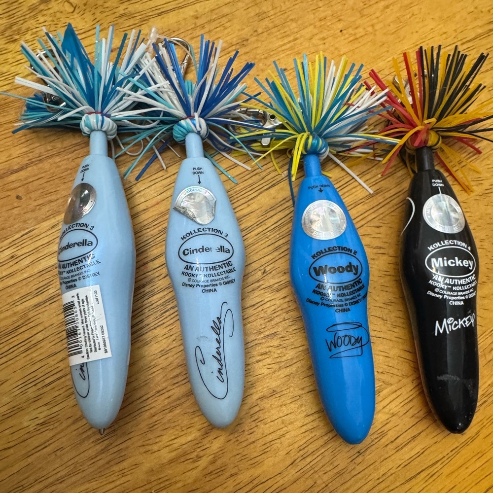 Disney Blue and Black Character Pens